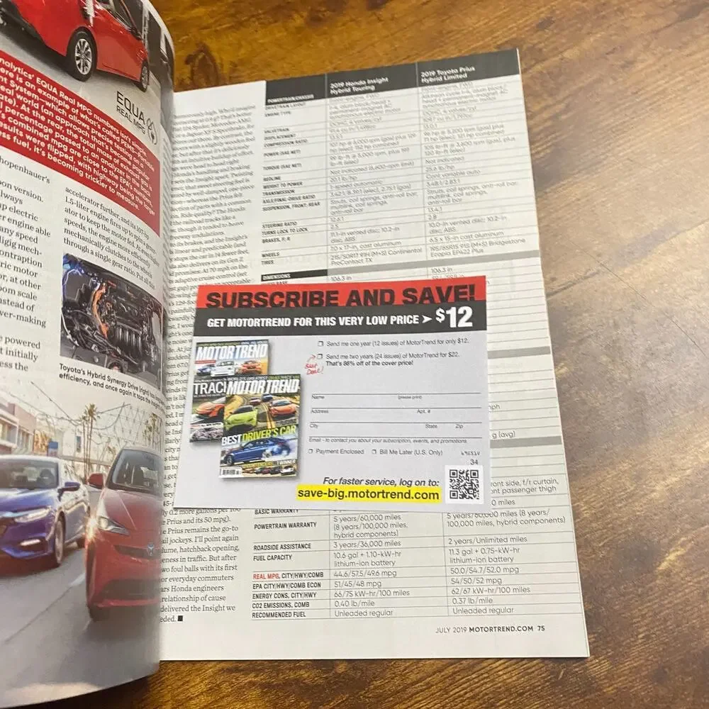MOTOR TREND MAGAZINE-------JULY 2019